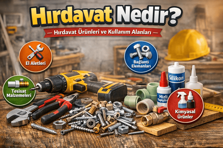 Hırdavat Nedir? Hırdavat Ürünleri ve Kullanım Alanları