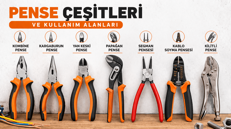 Pense Çeşitleri ve Kullanım Alanları