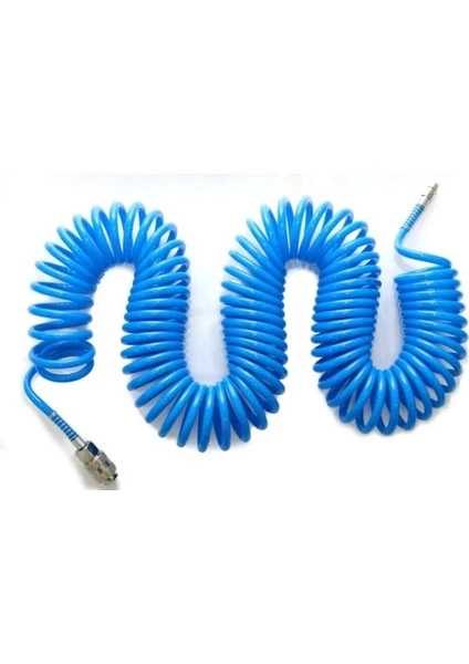 Junior spiral kompresör hava hortumu 5x8 mm 10 metre sarmal hortum görünümü