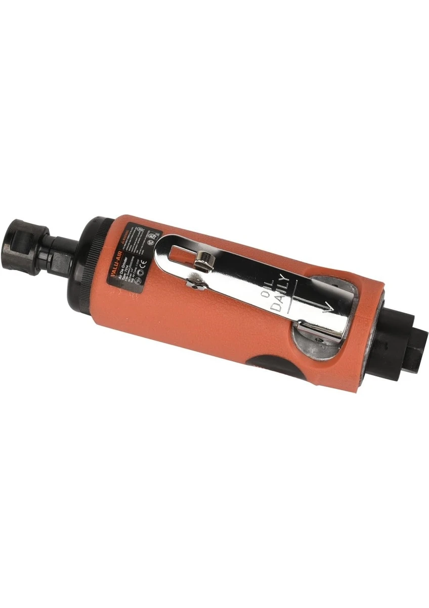 Valu Air 7314 havalı kalıpçı taşlama hava giriş bağlantısı ve arka görünüm